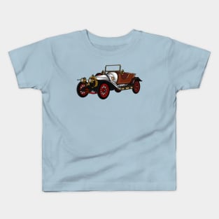 Classic car 1920 cartoon illustration Kids T-Shirt